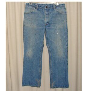 JC Penney Plain Pockets Vtg Mens JEANS, 38x31, USA, Grunge Worn Workwear, A24